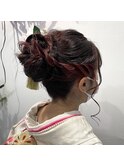 ☆成人式ヘア、ヘアセット、イヤリングカラー☆