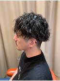 20代30代メンズツイストパーマ束感トショート