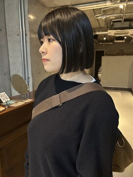 ソイリウム 下北沢(soi rium) シンプルなボブ。