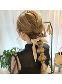 【ヘアセット】編み下ろしヘアセット