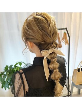 エクラ(ecla) 【ヘアセット】編み下ろしヘアセット
