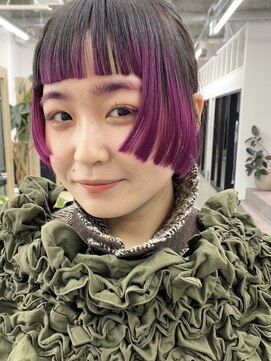 ニコ(Nico) デザインカラー/パープル/ダブルカラー/ブリーチ