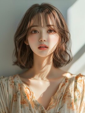 アルトリスト(Altruist Aging×HAIR&SPA) ★ダークアッシュ大人ガーリーボブ着物ミディアムレイヤーカット