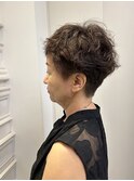 メンズライクショート×ゆるふわパーマ