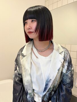 チーカ(chica) ボルドー×ブラック ルーツカラー