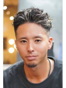 ノーエン(noen) ビジネスショートメンズマッシュツイストパーマツーブロック