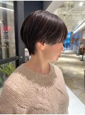 白髪ぼかし/ハンサムショート/40代/50代/60代/@岡