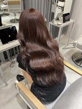 ケシキ 表参道 原宿(kesiki.) 暖色カラー レイヤーカット ピンクブラウン