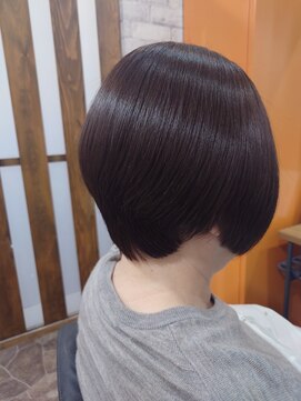 イリエヘア 川口(irier hair) ショートボブ白髪染め