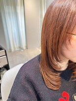 ミューシェレゴ(meauche...lego)&nbsp;シャギーレイヤー/オレンジブラウン