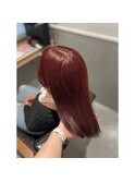 美ツヤ髪☆モテ愛されストレート♪縮毛矯正＋カットセミロング
