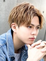 エルマーク 茨木(L-MARK) ダブルカラースパイラルパーマツイストパーマフェード短髪