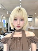 束感あるレイヤーボブ
