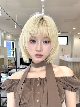 アンバー 池袋(amber) 束感あるレイヤーボブ