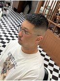 フェザーパーマサーフカール刈り上げセンターパートR