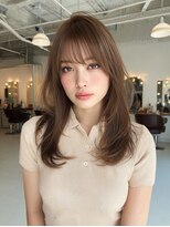 クレビア 名古屋(CreBiA)&nbsp;髪質改善/顔まわりレイヤー/キャラメルブラウン