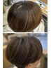  【50代からの若見え丸みショート】カット＋白髪ぼかしハイライト