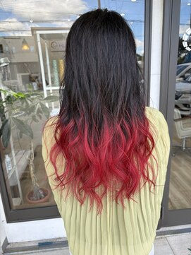 リードヘアーバイバンプ(Lead Hair by vamp) #グラデーション#レッドカラー