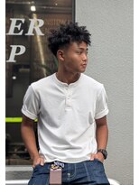 クフィア メンズヘアー カンポ 天王寺店(CUFFIA MEN'SHAIR CAMPO)&nbsp;ウルフカット メンズオールバック刈り上げマッシュドレッドヘア