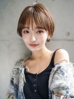 ギークス(GEEKS)&nbsp;【GEEKS渋谷】レイヤーショート/ココアブラウン/冬ヘア/襟足短め