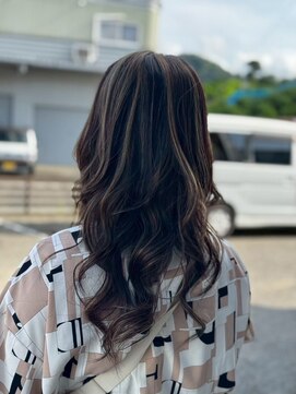 柔らかハイライト/ゆるウェーブロング