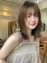 ガーデン 渋谷(GARDEN)&nbsp;ミディアム　レイヤーカット　顔周りカット　似合わせ　内巻き