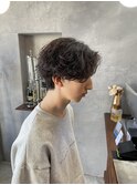 【萩原】シャドウパーマ/センターパート/メンズパーマ
