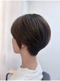 丸みシルエットの大人ショート