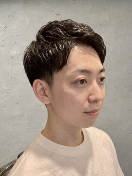 ワンワンオー バーバーショップ 長浜店(@110 BARBER SHOP) アップバングスタイル