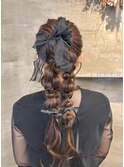 結婚式お呼ばれヘアセット