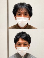 リライブ 飯田橋(RELIVE) 30代M字アップバングメンズショート飯田橋水道橋市谷神楽坂