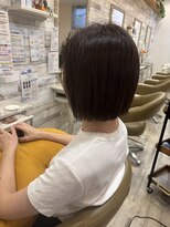フゥカ 売市店(fuka)&nbsp;まとまる大人ボブ×ココアブラウン　八戸