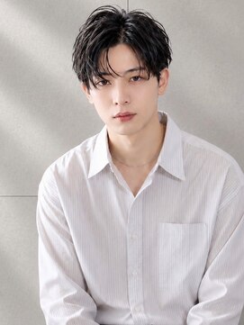 アース コアフュールボーテ 佐久平店(EARTH coiffure beaute) センターパート_韓国ヘア_シャドウパーマ_メンズ
