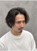 大人センターパート×スパイラルパーマ 明石/西明石/大久保