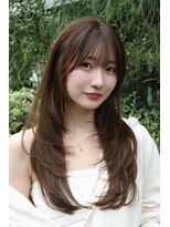 ルーツ 巣鴨 本店(roots)&nbsp;韓国風ナチュラルレイヤー×シアーブラウン