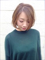 ミュリール(MiULiiR)&nbsp;外国人風毛束感リラクシーボブ×スモーキーアッシュ