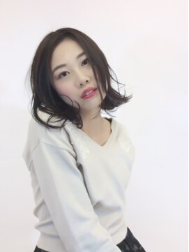 モリオ フロム ロンドン 鶴瀬店 【morio鶴瀬】外ハネ黒髪ボブ