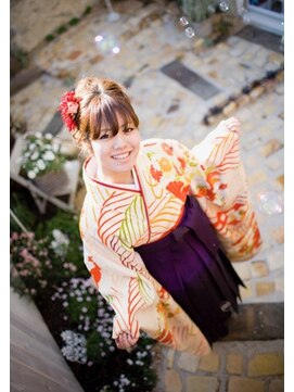 サロン ド クゥ(Salon de Qoo) 結婚式・二次会までいけるアップ(着物→洋装)