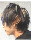 多色を配したメンズウルフ