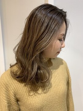 エイクス ヘア デザイン×美髪クリニック 千葉(AQs hair design) ツヤ感ミルクティー【AQs松尾和樹】