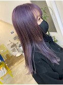 【NAiVE hair】パープルカラー★ロング