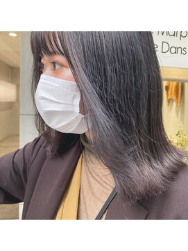 ノアズアーク 心斎橋(Noah's Ark) ぱつっと切りっぱミディ×ダークグレージュ☆