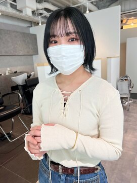 カフ(CAF) CAF松本【ナチュラルウルフ×黒染めじゃないブルーブラック】