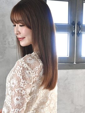 ルレ 本山(Relais) ベージュ潤ツヤナチュラルストレート