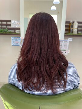 シュウ 西尾店(Shu) ブリーチなしピンクレッド