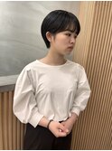 中川　前髪カット顔まわり似合わせ外ハネくびれレイヤーミディ