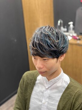 メンズジョイ(Men's joy) マッシュメッシュブルー