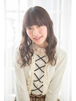 ステージ(STAGE)&nbsp;大人かわいい/レイヤーロング/グレーベージュ/前髪パーマ/幡ヶ谷