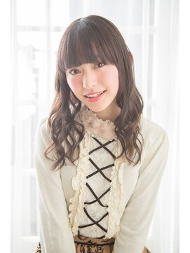 ステージ(STAGE) 大人かわいい/レイヤーロング/グレーベージュ/前髪パーマ/幡ヶ谷