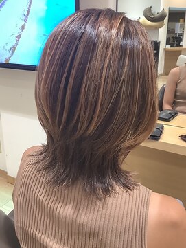 ラファンス 栗林店(LaFENCE) ショートミディアム/レイヤー/シアーブラウン